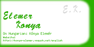 elemer konya business card